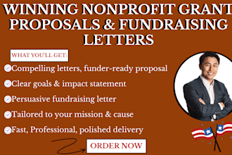 write winning nonprofit grant proposals and fundraising letters to secure funds