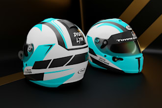 do your custom helmet for f1 24, f1 25, iracing or assetto corsa