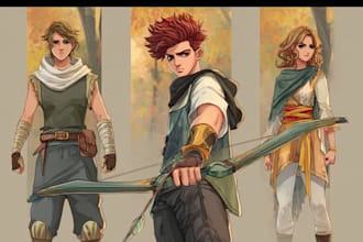 design characters oc art, fanart, dnd, anime, fantasy sci fi