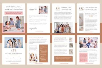 design pdf lead magnet, ebook, workbook and pdf design