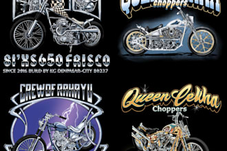 t shirt design motorcycle