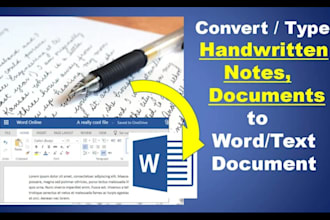 convert handwriting documents typing note pdf image to digital text paper pages