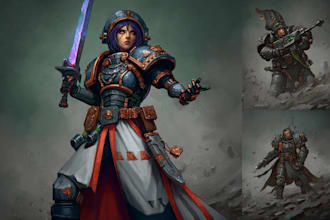 create warhammer 40k art