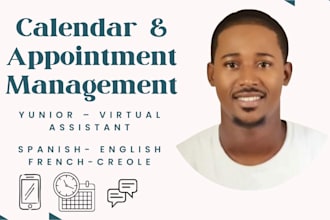 manage your calendar and schedule appointments in 4 languages