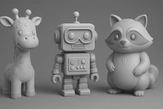 sculpt 3d model 3d product design 3d toy 3d character modeling for 3d print file