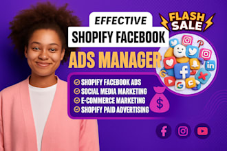 be social media manager content creator promote shopify fb ig ad sales marketing