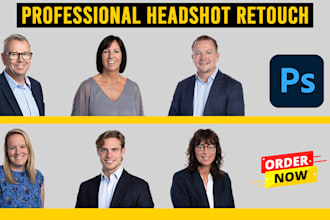 retouch your headshot photos for linkedin CV and social media