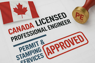 do architectural engineer designs with pe stamp for ontario, toronto, and albert