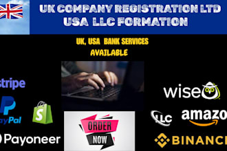 do UK company registration llc ltd and UK bank setup
