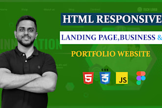 design a personal portfolio website and website landing page