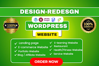 build or rebuild a wordpress website