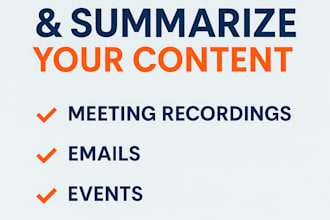 transcribe meeting and summarize notes