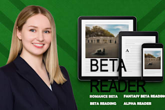 be your romance and fantasy beta reader, alpha beta reader feedback