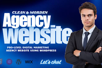 create a modern and SEO optimized agency website