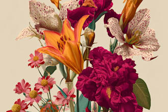 draw digital botanical illustration