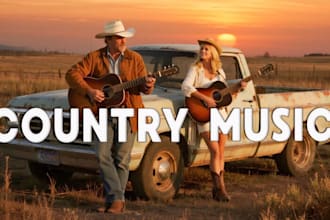 sing and produce country music country ballad, pop, rock and  nashville