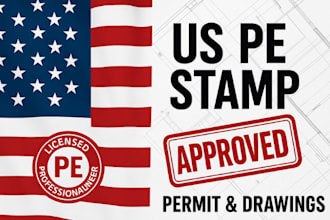 stamp architectural and structural plan, design for USA ontario and albert