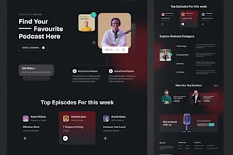 build streaming website podcast website radio website film website music website