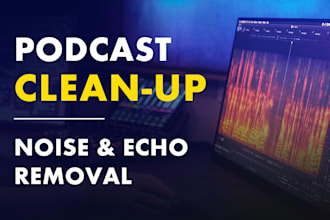 remove noise, echo and repair your podcast audio