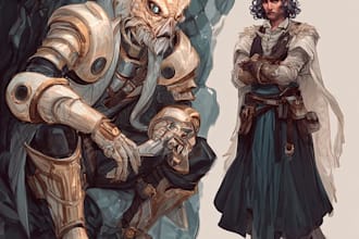 design dnd character art and dnd character art