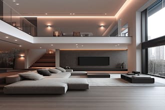 design a residential villa or modern farmhouse interior design