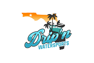 design icon water sports boat rental company logo
