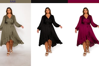 do photoshop color change, recoloring and color matching services