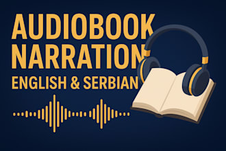 audiobook voice over english  serbian professional narration