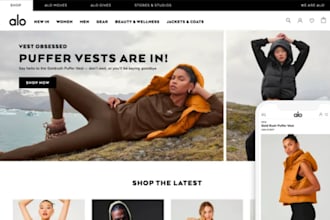 design a trending shopify clothing store fashion website trending streetwear