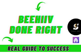 setup all beehiiv migration and newsletter design with referral automation