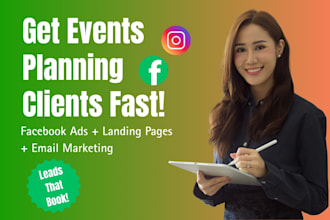 be your facebook ads lead generation expert for party, wedding and event planner