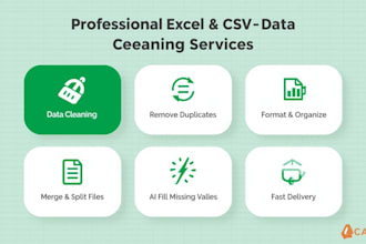 clean and fix excel data merge, dedupe, fill missing values