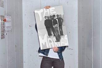 design custom band and music themed posters