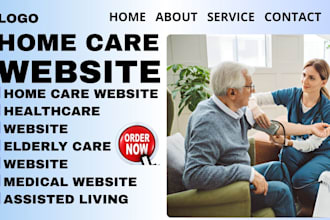 home care website healthcare flyer medical dental clinic assisted clinic logo