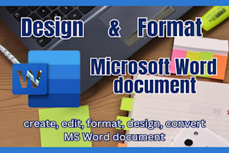 professionally redesign and format word documents