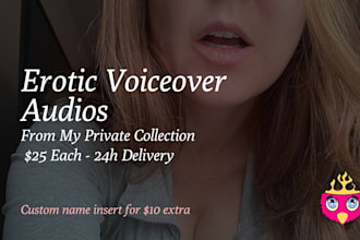 send you erotic voiceover audios from my personal collection