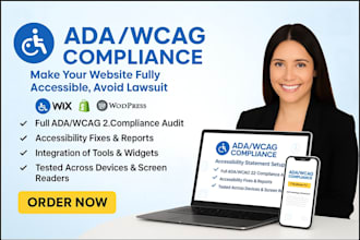 website ada compliance, wcag accessibility, wix or shopify website accessibility