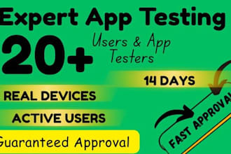 provide 12 play console testers in 14 days