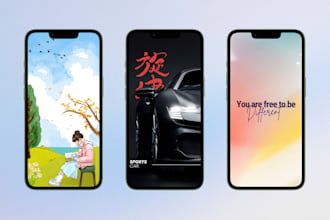 design custom 4k wallpaper for phone, PC, iphone, android, ipad, IOS and desktop