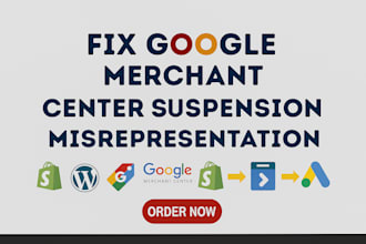fix google merchant center suspension, misrepresentation gtin shopping ads gmc