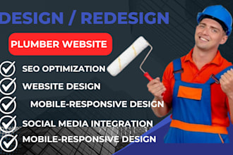 design painter website, handyman and construction website design