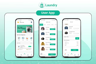 create a laundry app with admin panel  laundry booking system,on demand laundry