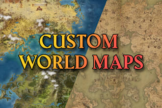 a custom fantasy world map for books, games, and dnd