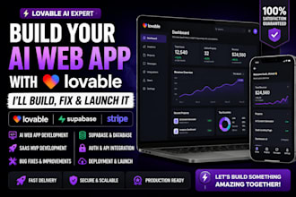 build your lovable ai app, web app or saas mvp