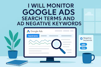 monitor google ad search terms and add negative keywords