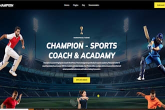 design redesign wix sports academy website football basketball soccer website
