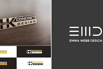 do modern and minimalist interior, real estate and architecture logo design