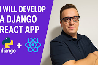 build a professional django react web application with API integration
