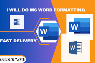 edit, design, format ms word document and document formatting