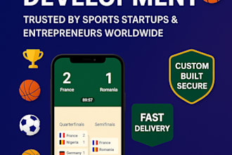 build tournament app football app fantasy sport website basketball app